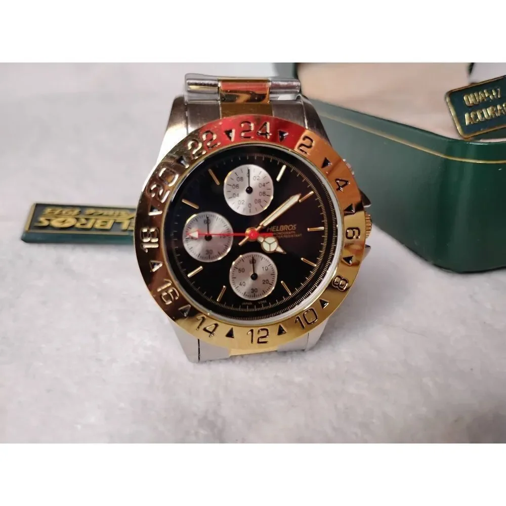 Used Helbros Quartz Chronograph Watch